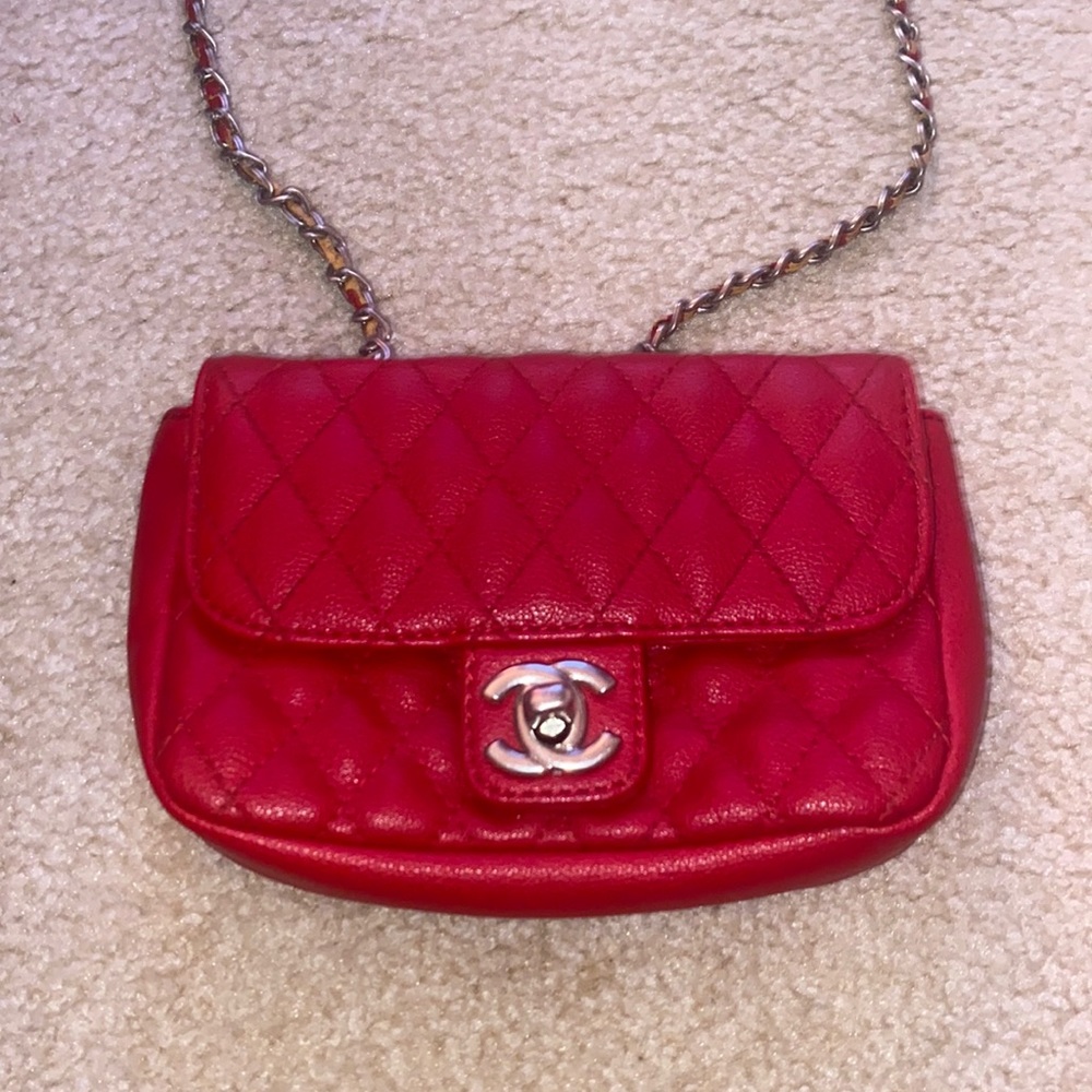 Vintage Classic Rectangular Mini Flap Bag